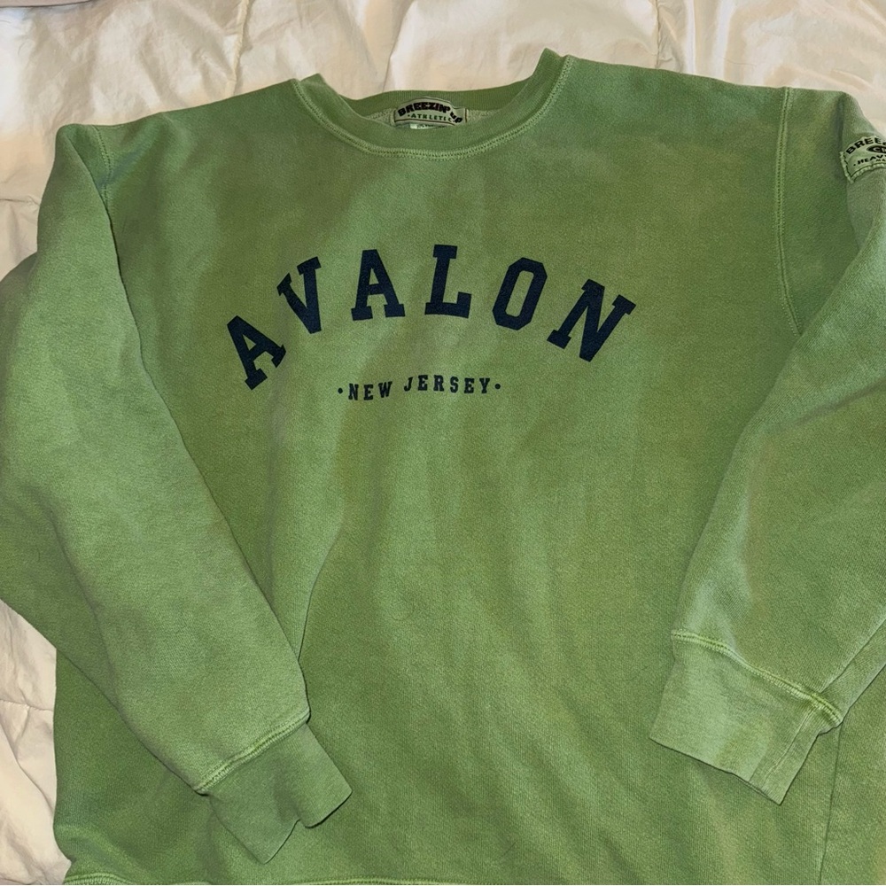 green crewneck